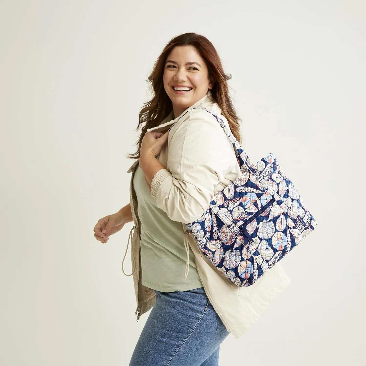 Vera Bradley Women's Cotton Small Vera Tote Bag