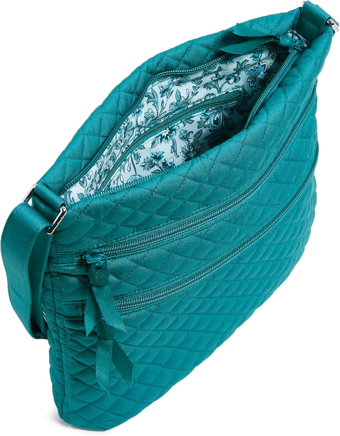 Vera Bradley Women's Cotton Triple Zip Hipster Crossbody Purse