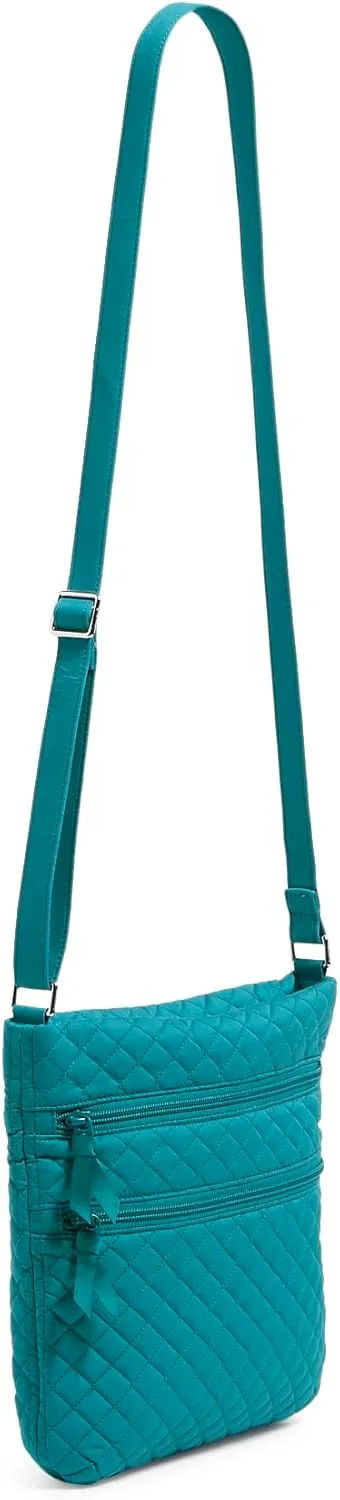 Vera Bradley Women's Cotton Triple Zip Hipster Crossbody Purse