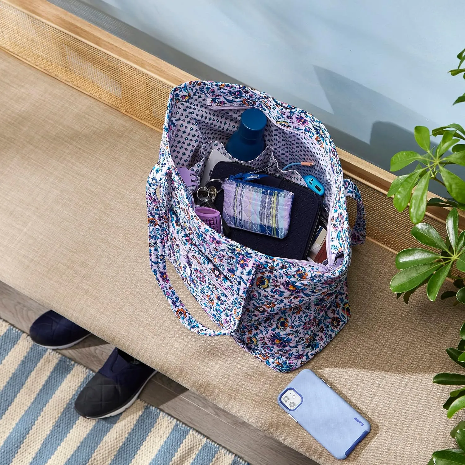 Vera Bradley Women's Cotton Vera Tote Bag
