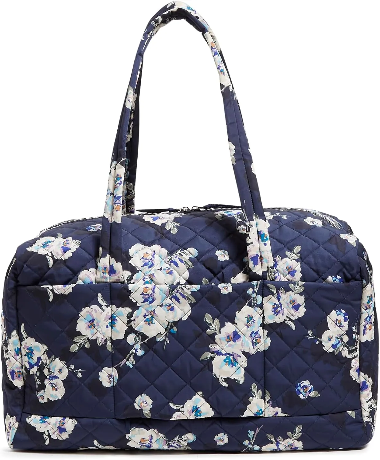 Vera Bradley Women's Performance Twill Large Travel Duffle Bag, Blooms and Branches Navy, One Size
