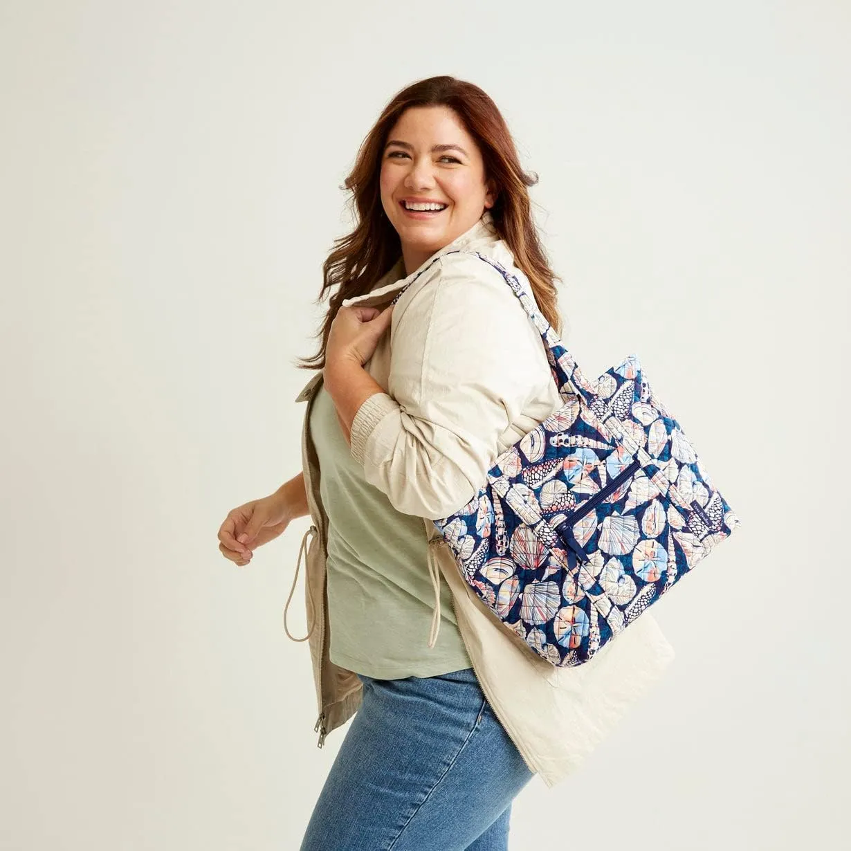 Vera Bradley Women's Small Vera Tote Bag, Cotton
