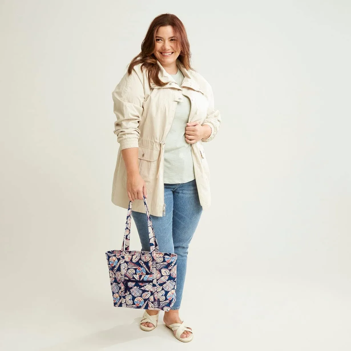 Vera Bradley Women's Small Vera Tote Bag, Cotton