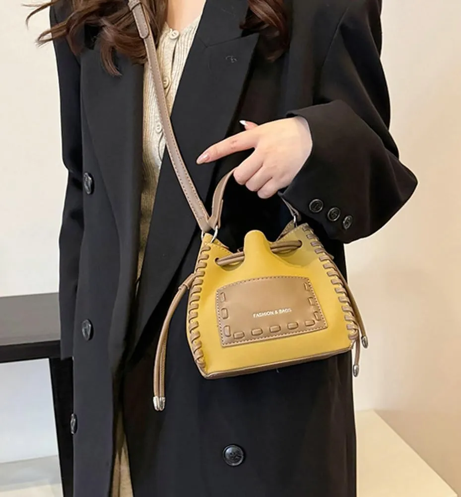 Vintage Bucket Purses for Women with Adjustable Strap Small Crossbody Shoulder Bags Handbag Phone Satchels