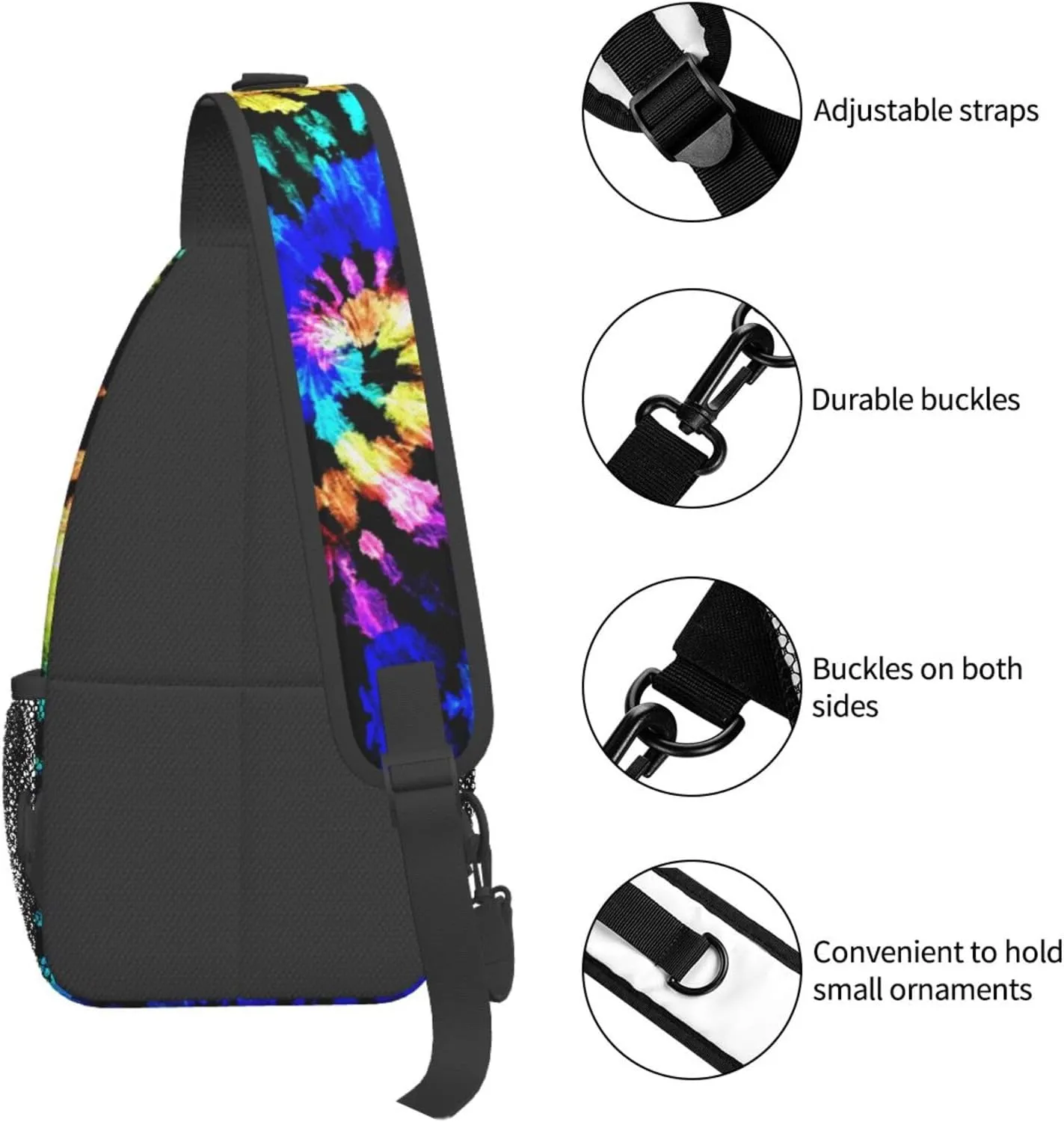 Vintage Elephant Sling Backpack Unisex Crossbody Chest Bag Shoulder Chest Bag For Women Men Hiking Travel