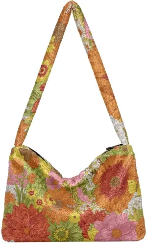 Vintage Mystery Map Beige Shoulder Tote Bag, Shoulder Tote with Zipper, Autumn Handbags