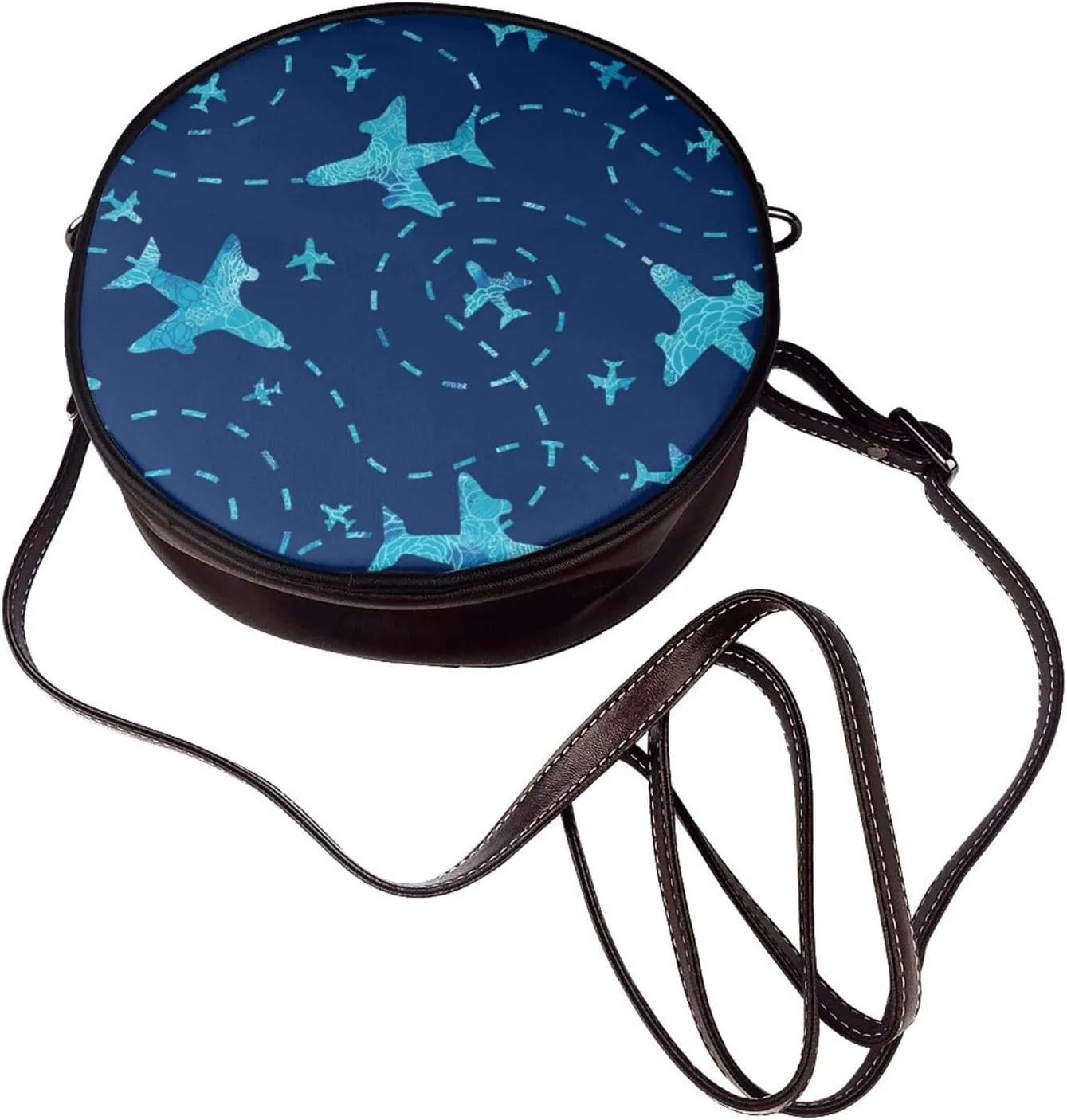 Vintage Shoulder Bag Crossbody Handbag, Small PU Leather Shoulder Bag, Circle Handbag for Women