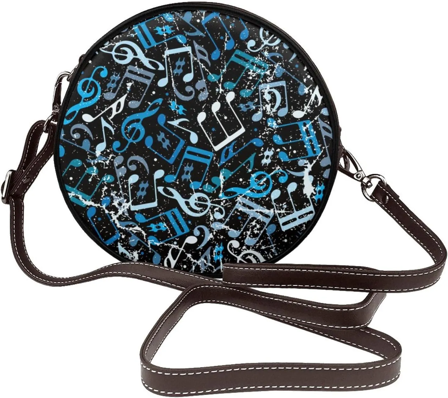 Vintage Shoulder Bag Crossbody Handbag, Small PU Leather Shoulder Bag, Circle Handbag for Women