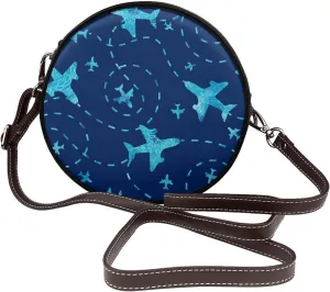 Vintage Shoulder Bag Crossbody Handbag, Small PU Leather Shoulder Bag, Circle Handbag for Women