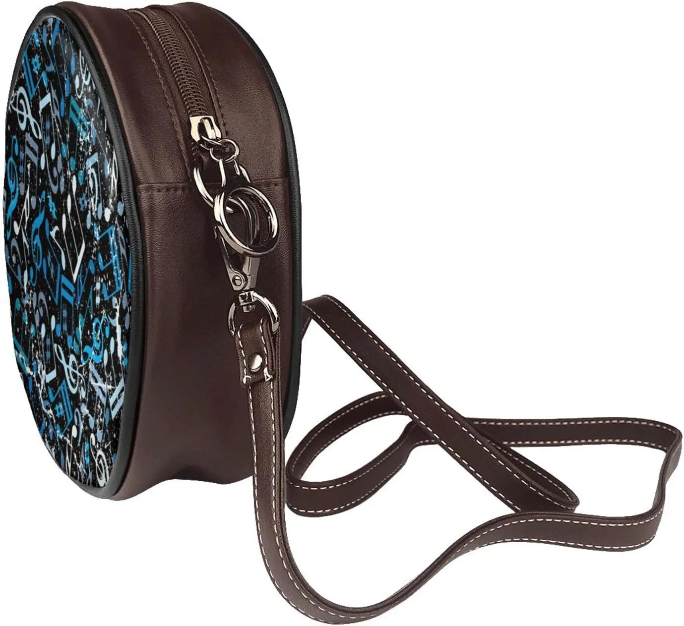 Vintage Shoulder Bag Crossbody Handbag, Small PU Leather Shoulder Bag, Circle Handbag for Women