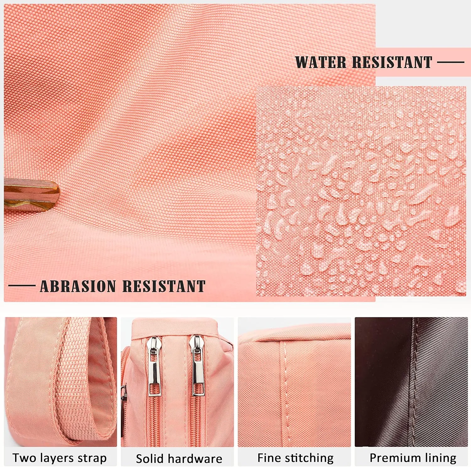 VOLGANIK ROCK RFID Purses for Women Fabric Nylon Multi Pocket Crossbody Bag Ladies Travel Handbag