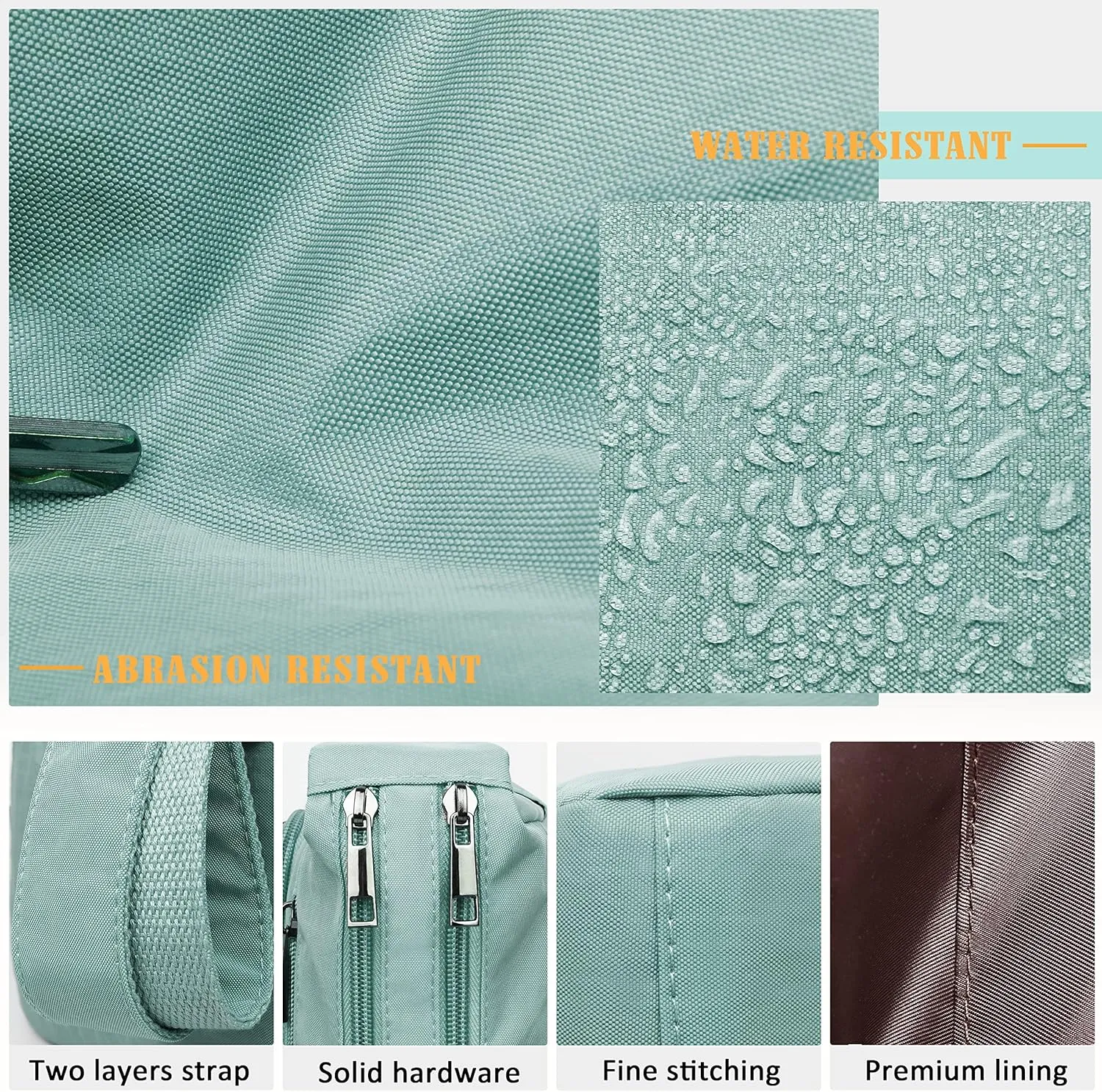 VOLGANIK ROCK RFID Purses for Women Fabric Nylon Multi Pocket Crossbody Bag Ladies Travel Handbag