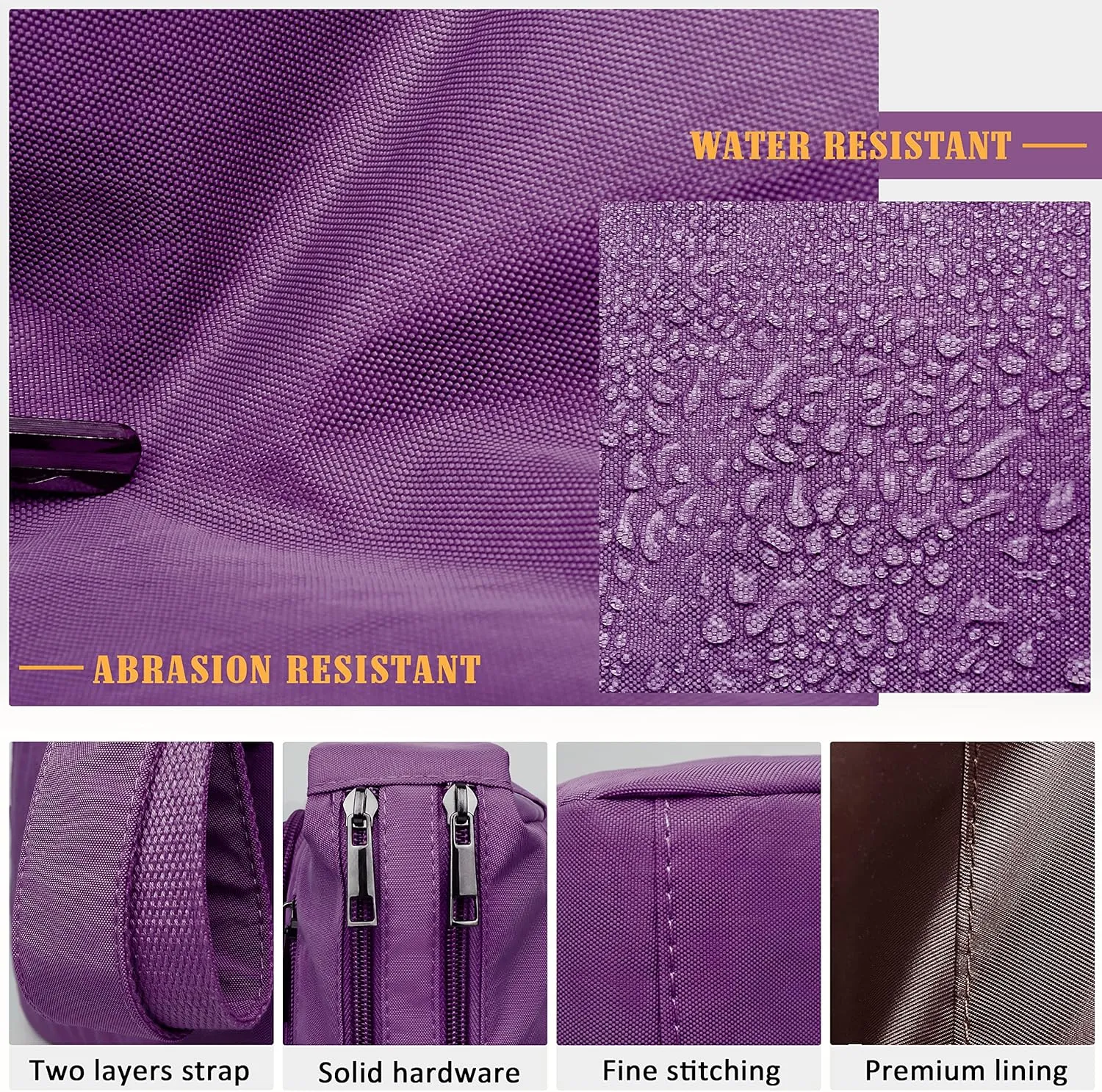 VOLGANIK ROCK RFID Purses for Women Fabric Nylon Multi Pocket Crossbody Bag Ladies Travel Handbag