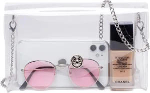 Vorspack Clear Purse for Women Clear Crossbody Bag Cute for Sports Concert Prom Party Present