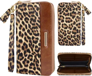 Wallets for Women PU Leather Card Holder Organizer Ladies Clutch with Tassel Wristlet Wrist strap