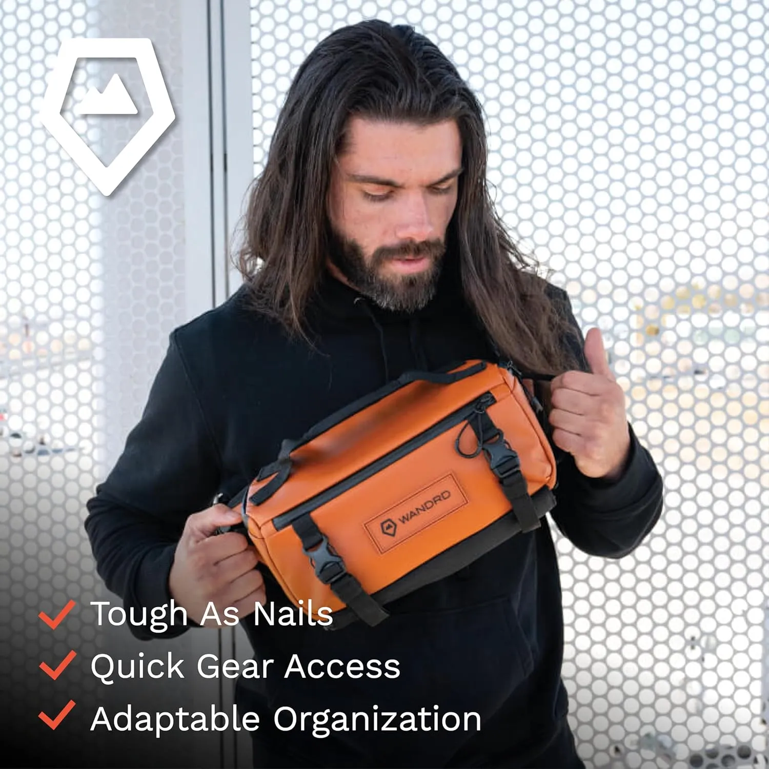 WANDRD Camera Bag - ROGUE Sling Crossbody Camera Case - Made Of Ballistic Nylon Fabric, Works as a Sling Laptop Bag