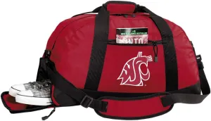Washington State University Duffle Bags - Washington State Gym Bag w/SHOE POCKETS