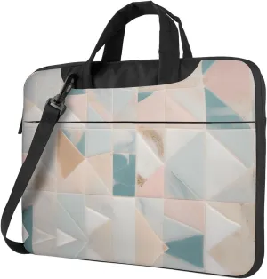 Water mills of marble texture pattern Fashionable and ultra-thin shoulder laptop bag Shockproof soft lining