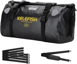 Waterproof Duffel Bag 20L 40L 66L Motorcycle Travel Dry Bag with Quick-fixed Straps for Motorcycling, Kayaking, Rafting, Boating, Camping
