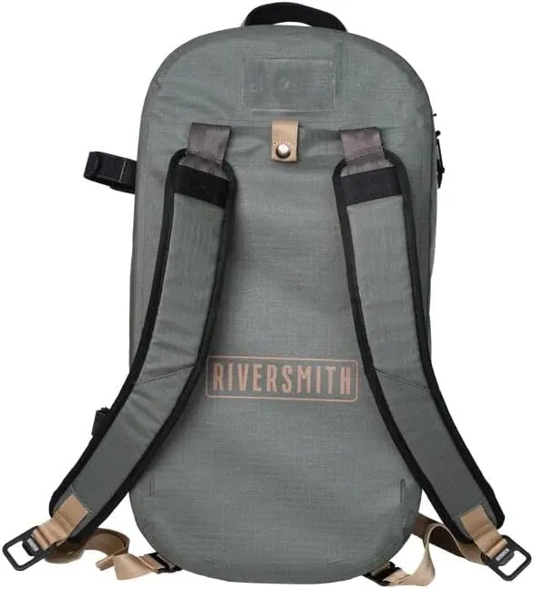 Waterproof Duffel Bag, Heavy-Duty, Versatile, Grey/Tan (Shadow Kelp, 45L)