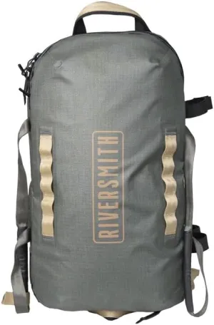 Waterproof Duffel Bag, Heavy-Duty, Versatile, Grey/Tan (Shadow Kelp, 45L)