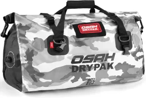 Waterproof Duffel Bag - Motorcycle Dry Bag Tail Bag with Large Storage Space, Waterproof Luggage Duffle Bags with Outer Mesh Zipper Pocket for Camping, Kayaking, Fishing & Traveling