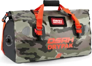 Waterproof Duffel Bag - Motorcycle Dry Bag Tail Bag with Large Storage Space, Waterproof Luggage Duffle Bags with Outer Mesh Zipper Pocket for Camping, Kayaking, Fishing & Traveling