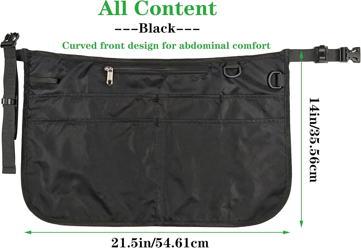 Waterproof Server Apron for Women with 6 Pockets,Quickly Put on and Take off Waitress Apron,Work Apron for Bartender Barista