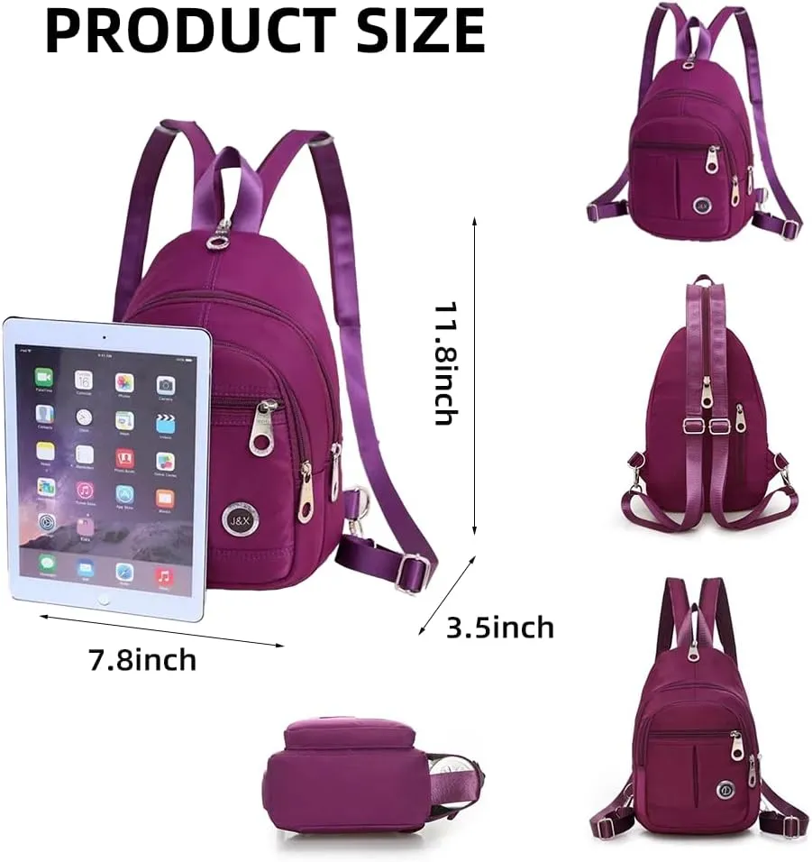 Waterproof Sling Backpack Crossbody Sling Bag for Women Men, Multipurpose Travel Hiking Adjustable Chest Bag Casual Daypack