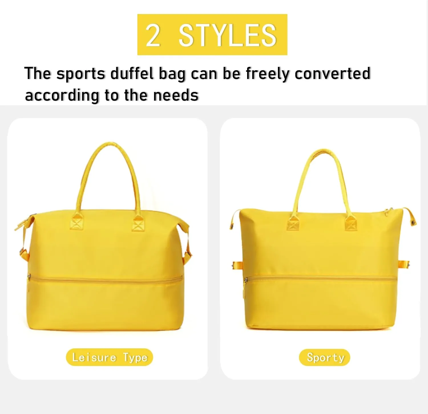 Weekender Travel Bag Gym duffle sports Bag Durable Duffle Bag Sports Bag for Fitness and Business Trips