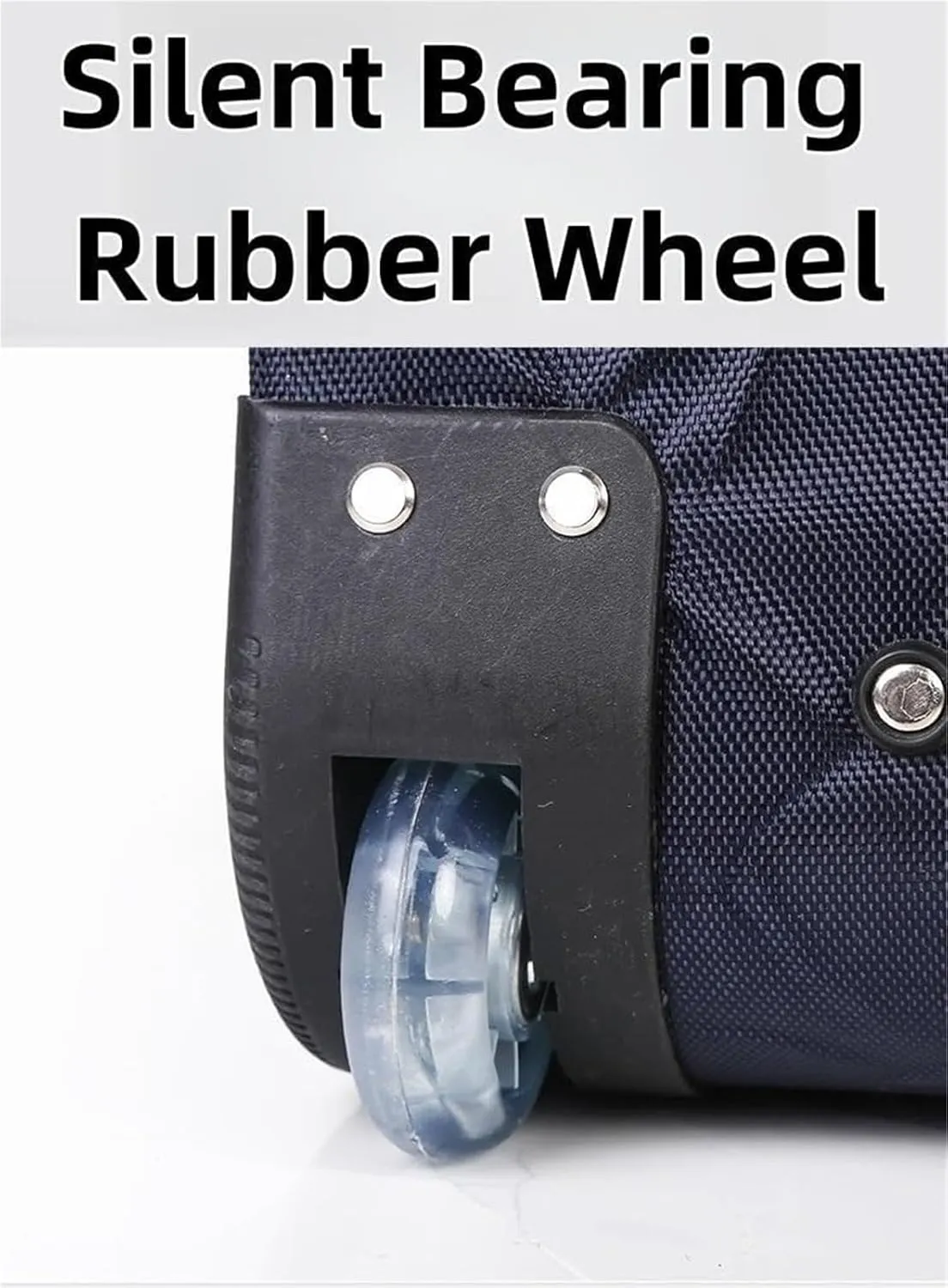 Wheeled Duffle Bag Foldable Bag Large Weekend Bag, Expandable Travel Duffel Bag,for Shopping Travel(Black,Small)