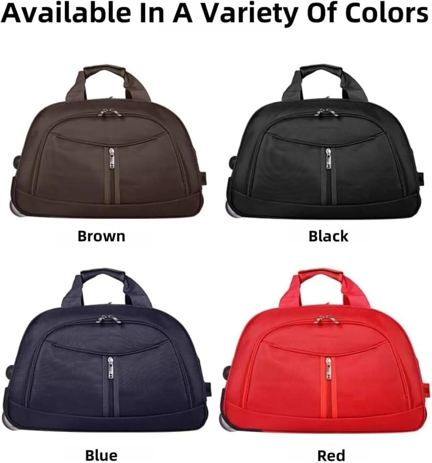 Wheeled Duffle Bag Foldable Bag Large Weekend Bag, Expandable Travel Duffel Bag,for Shopping Travel(Black,Small)