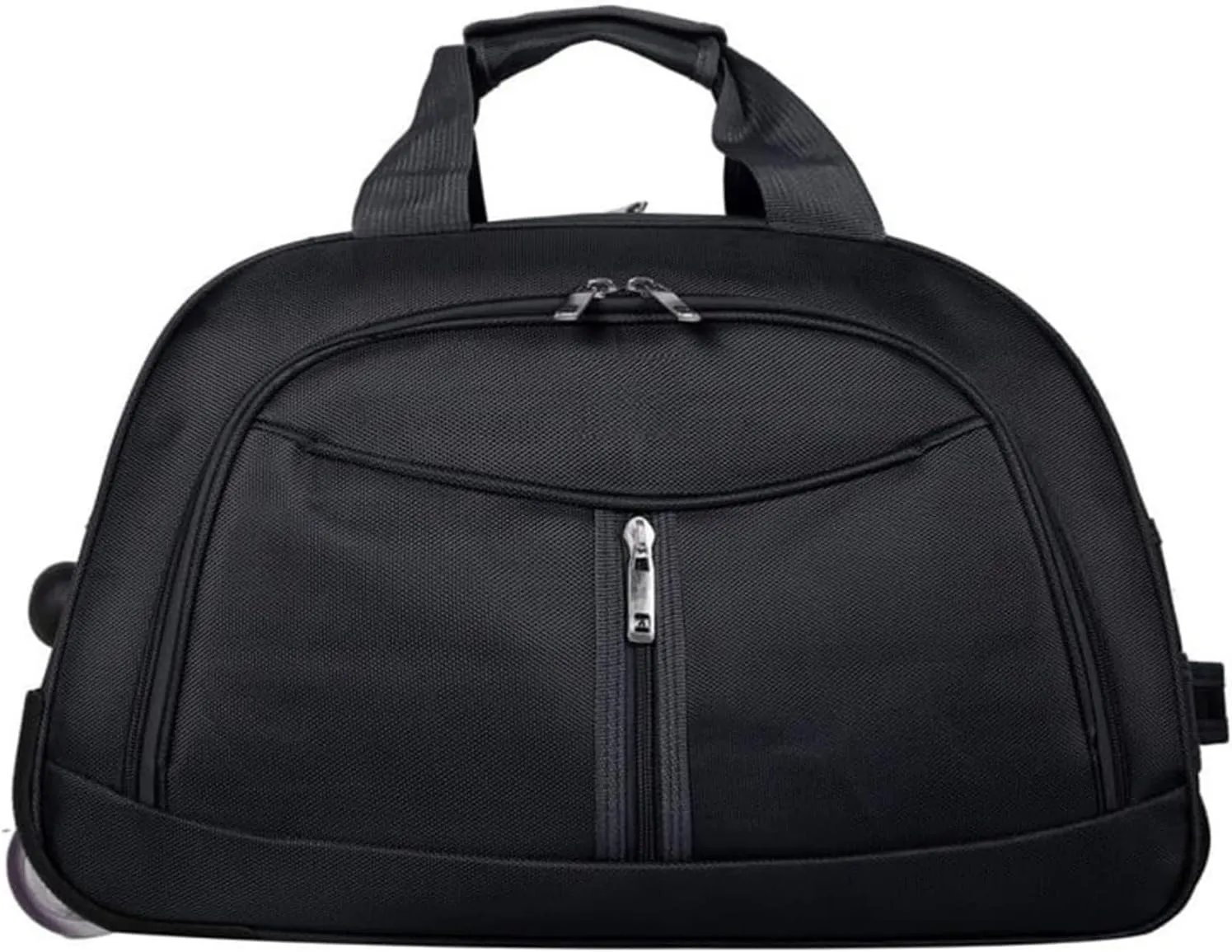 Wheeled Duffle Bag Foldable Bag Large Weekend Bag, Expandable Travel Duffel Bag,for Shopping Travel(Black,Small)