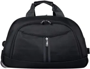Wheeled Duffle Bag Foldable Bag Large Weekend Bag, Expandable Travel Duffel Bag,for Shopping Travel(Black,Small)