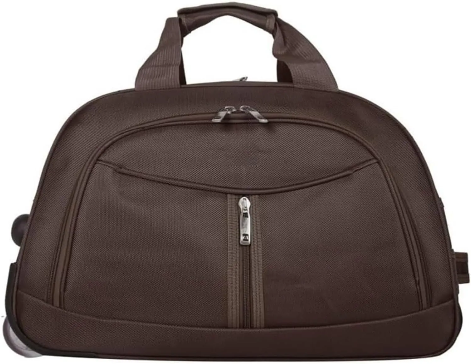 Wheeled Duffle Bag Foldable Bag Large Weekend Bag, Expandable Travel Duffel Bag,for Shopping Travel(Brown,Large)