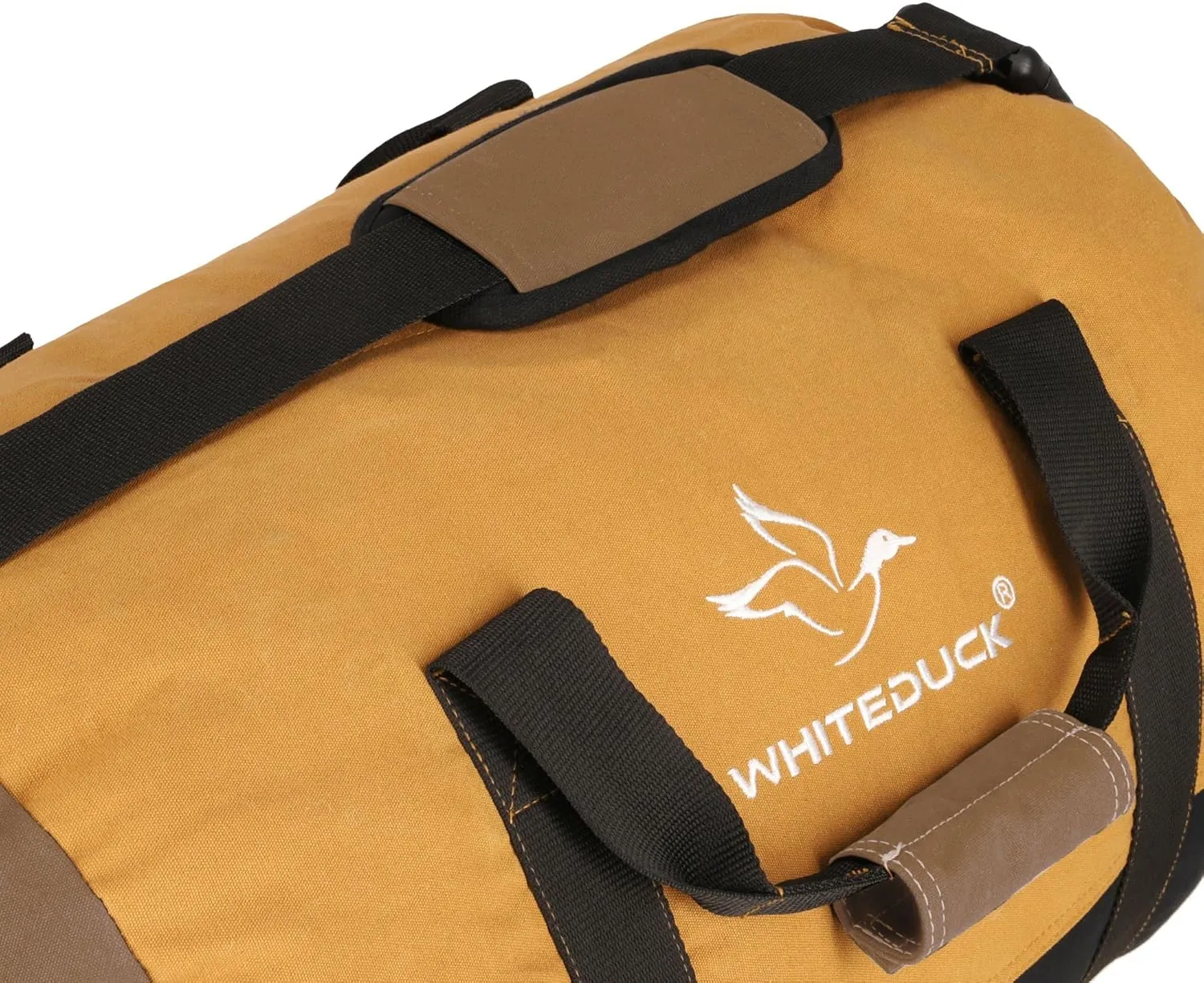 WHITEDUCK Heavy Duty Canvas Duffel Bag for Men and Women - Foldable Military Army Style Duffel Bag, with Full Length Zipper- Outdoors, Travel, Gym & Storage