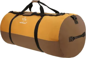 WHITEDUCK Heavy Duty Canvas Duffel Bag for Men and Women - Foldable Military Army Style Duffel Bag, with Full Length Zipper- Outdoors, Travel, Gym & Storage