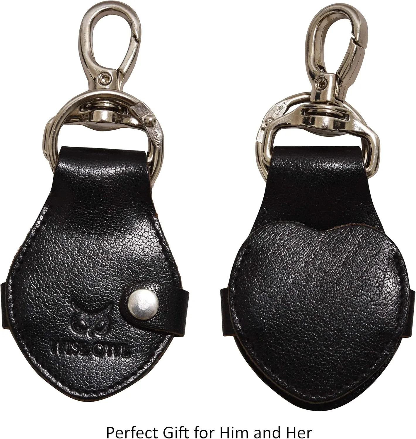 Wise Owl Accessories 3D Leather Keychain Cute Heart Shape Valentine Gift
