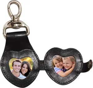 Wise Owl Accessories 3D Leather Keychain Cute Heart Shape Valentine Gift