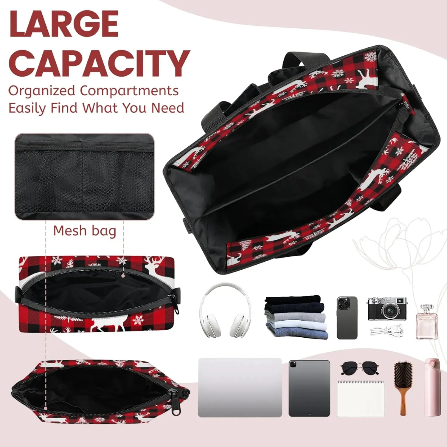 Women Fashion Tote Bag Wallet Shoulder Bags Set 3PCS Top Handle Satchel Purse Large Zippered Handbag Daily Use