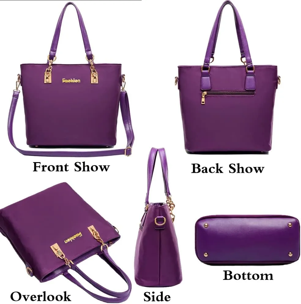 Women Ladies 6 Pcs Handbag Set Hobo Top Handle Bag Totes Satchels Crossbody Shoulder Bags and Purse Clutch
