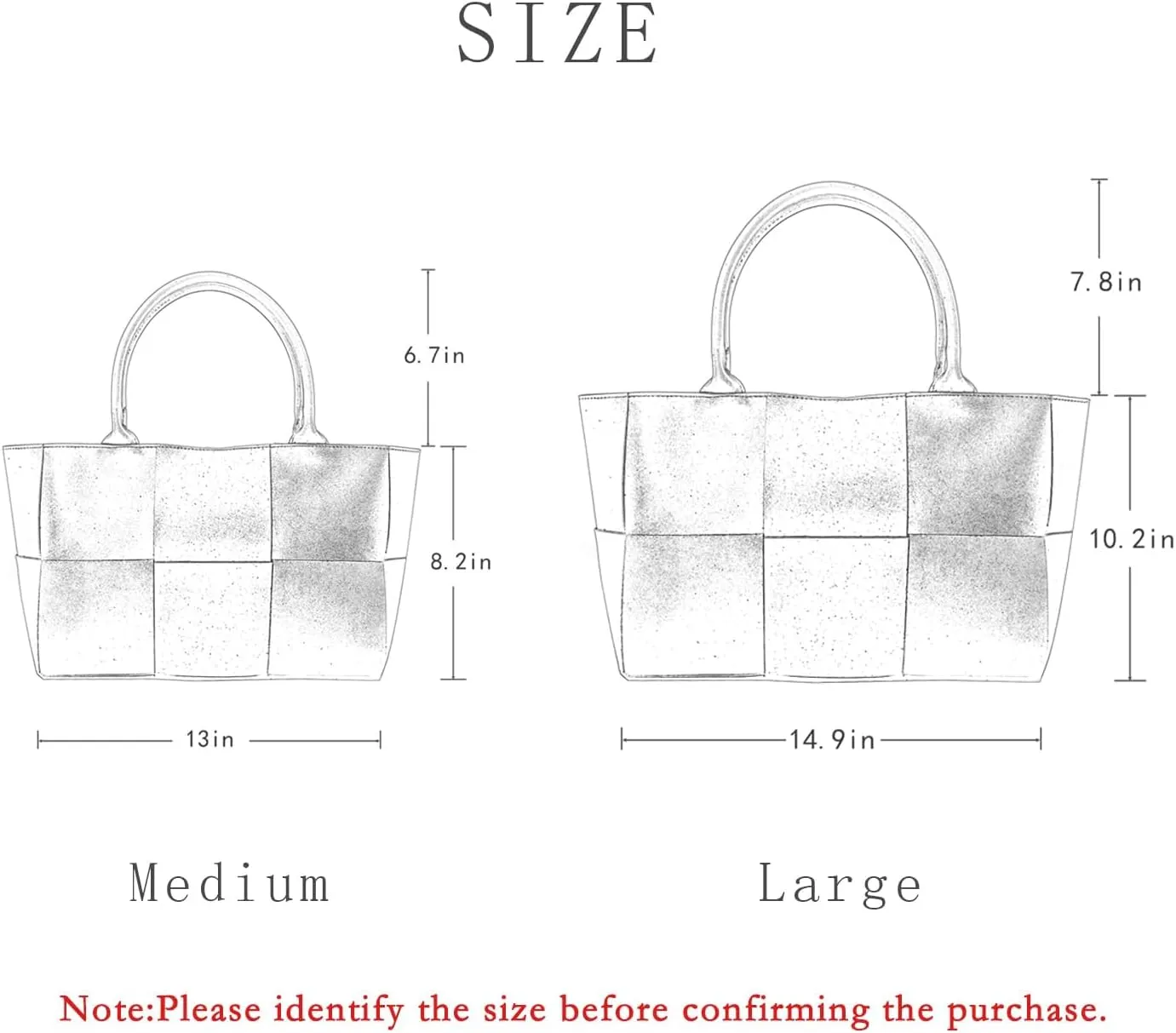Women Leather Woven Shoulder Bag,Ladies Top Handle Satchel Tote Work Bag with Matching Clutch…
