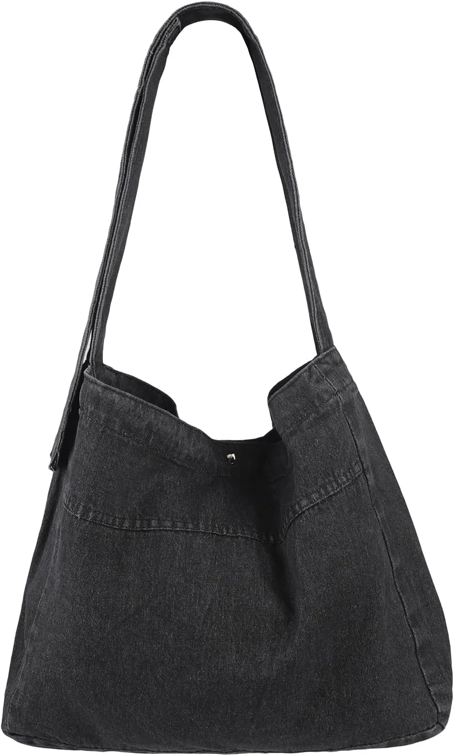 Women Shoulder Tote Bag Casual Canvas Messenger Bag Retro Aesthetic Crossbody Bag Travel Work Handbag with Pocket