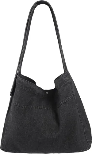 Women Shoulder Tote Bag Casual Canvas Messenger Bag Retro Aesthetic Crossbody Bag Travel Work Handbag with Pocket