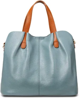Women Soft Leather Tote Bags Top Handle Handbags with Adjustable Detachable Straps for Daily