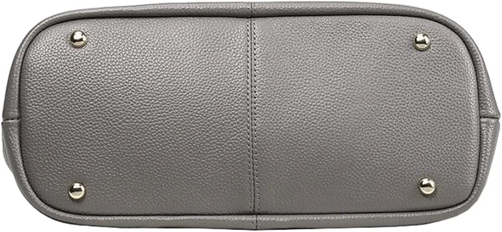 Women Soft Leather Tote Bags Top Handle Handbags with Adjustable Detachable Straps for Daily
