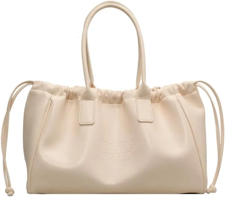 Women Soft PU Leather Shoulder Bag Vintage Slouchy Handbag Y2k Purse Leather Shoulder Bag for Women