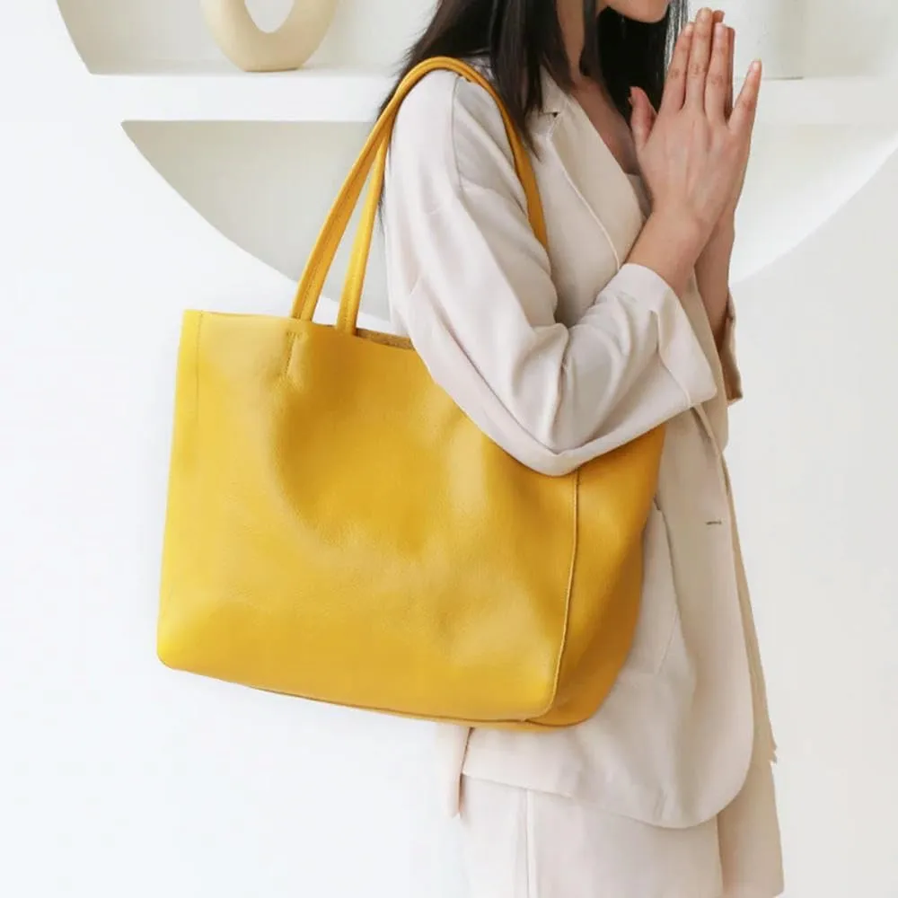 Women Soft Shoulder Bag Large Capacity Ladies Handbag Women Leather Handbag Casual Handbag