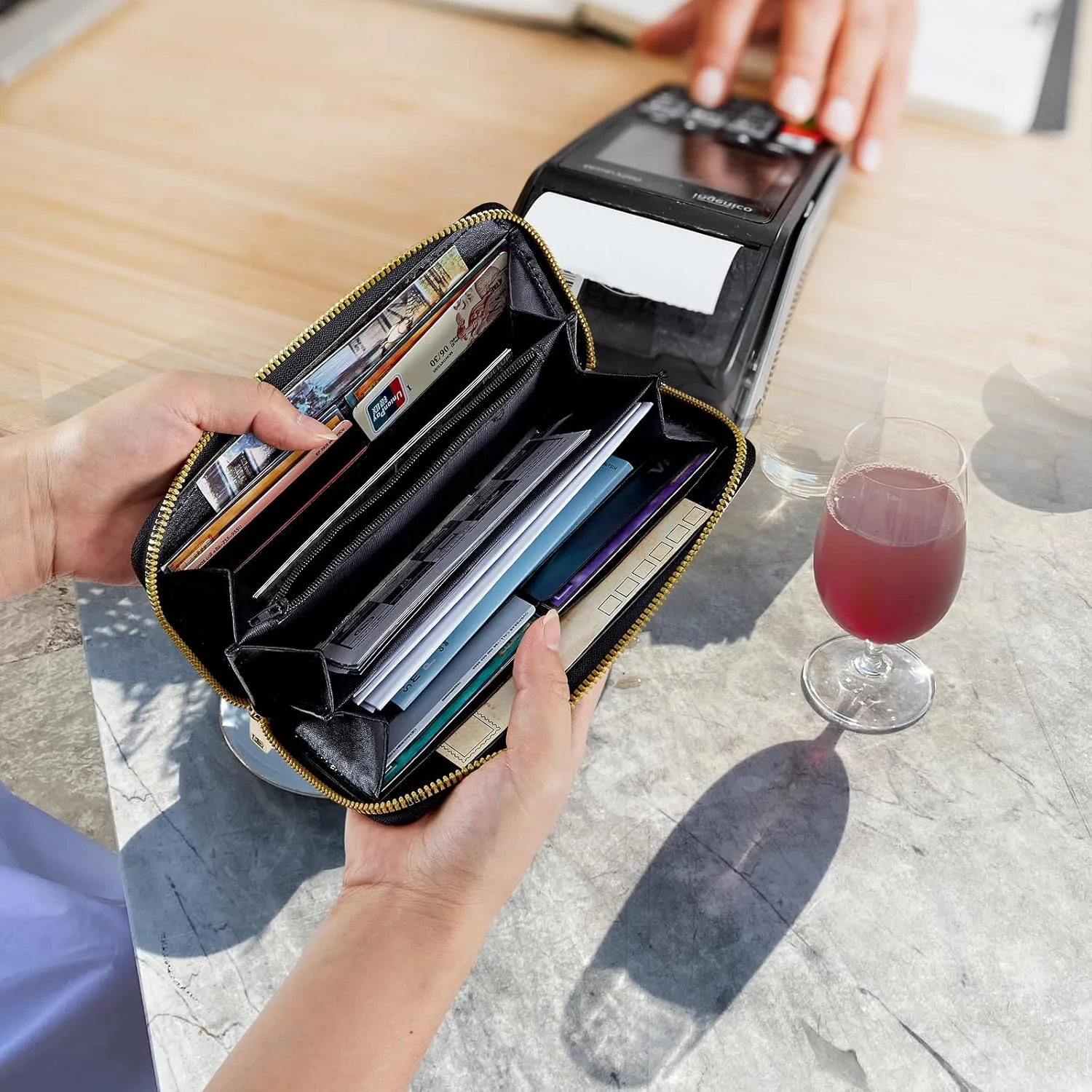 Women Wallets,Large Capacity Clutch Purse for Women Ladie Men Wallet Clearance Credit Card Holder PU Leather Handbag Clutch Purse-Beautiful Dragonfly