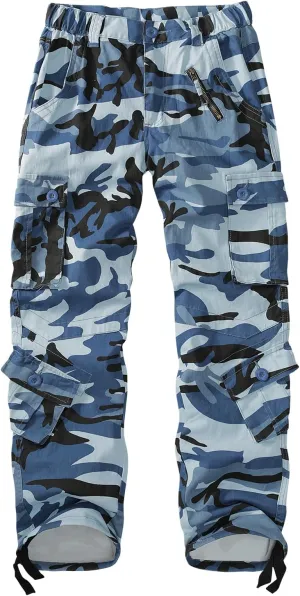 Women's Cargo Pants Quick Dry Casual Military Army Camo Combat Work Casual Pants with Pockets